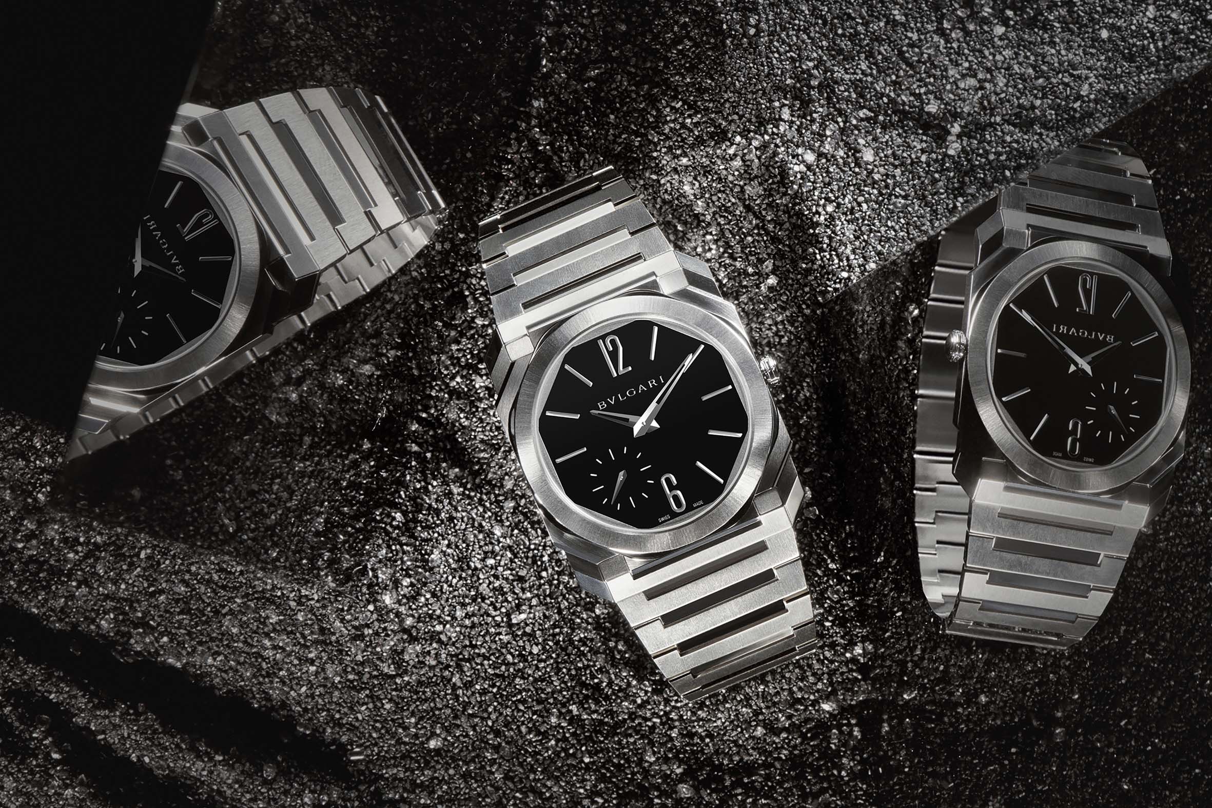 BVLGARI Octo Finissimo satinierter Edelstahl