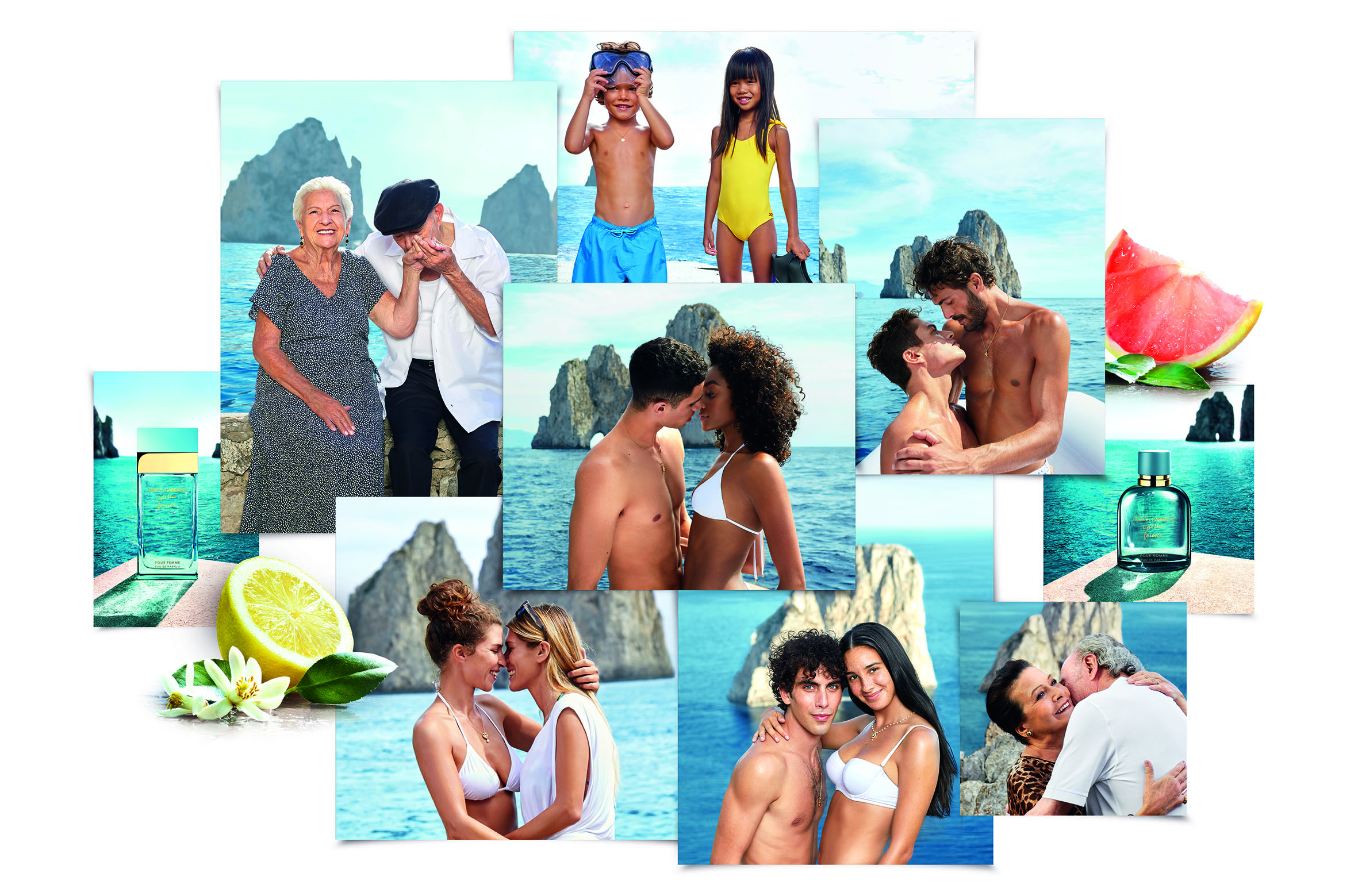 DG BEAUTY Light Blue FOREVER PR SHOT with products