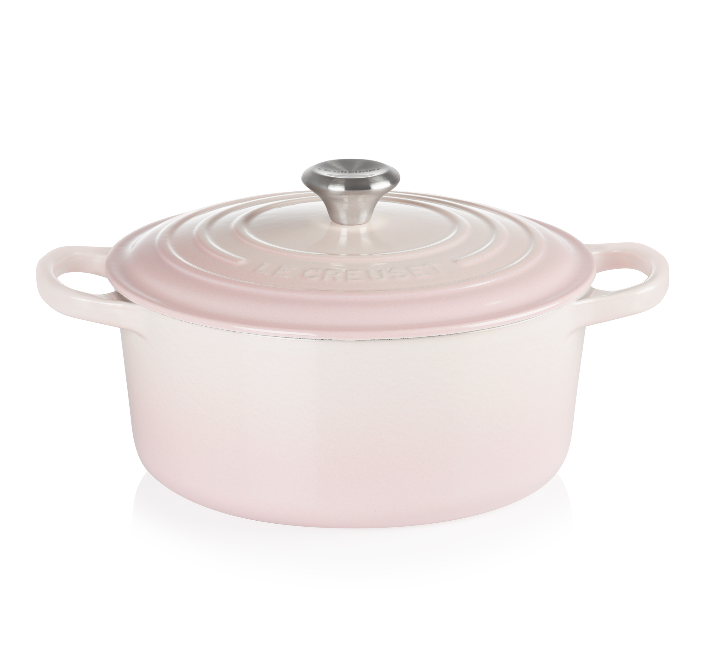 Le Creuset Braeter rund Shell Pink frei