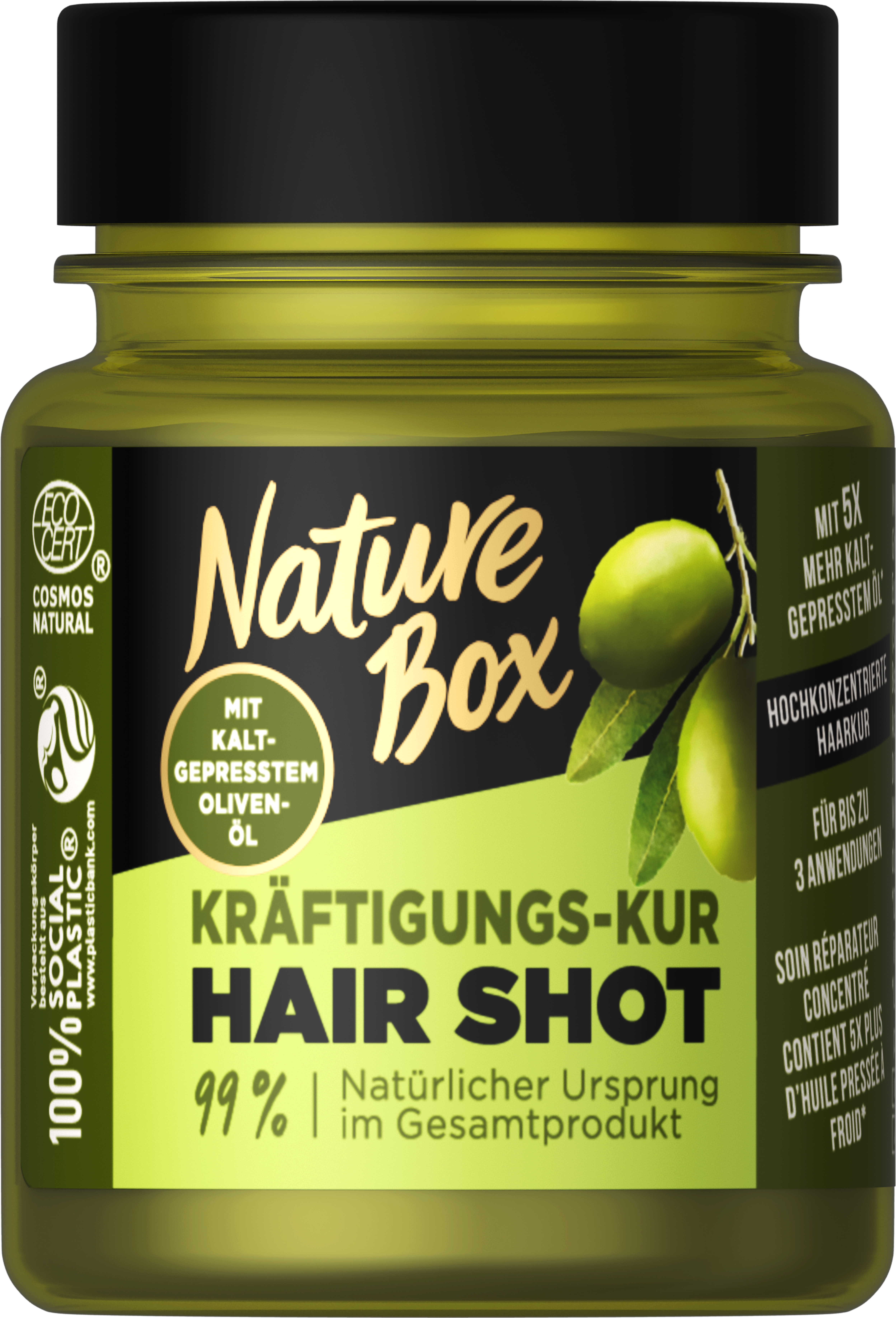 NB HAIR SHOT KUR 60 ML OLIVE FRONT UVP 449EU