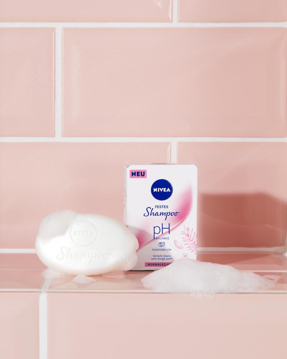 NIVEA FESTES SHAMPOO PH BALANCE NORMALES HAAR Kokosmlich 75g EUR599 1