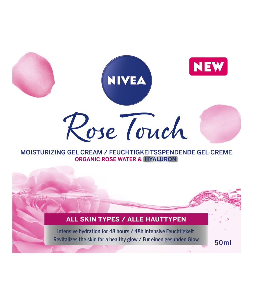 NIVEA ROSE TOUCH Feuchtigkeitsspendende Gel Creme 50ml EUR 899 1