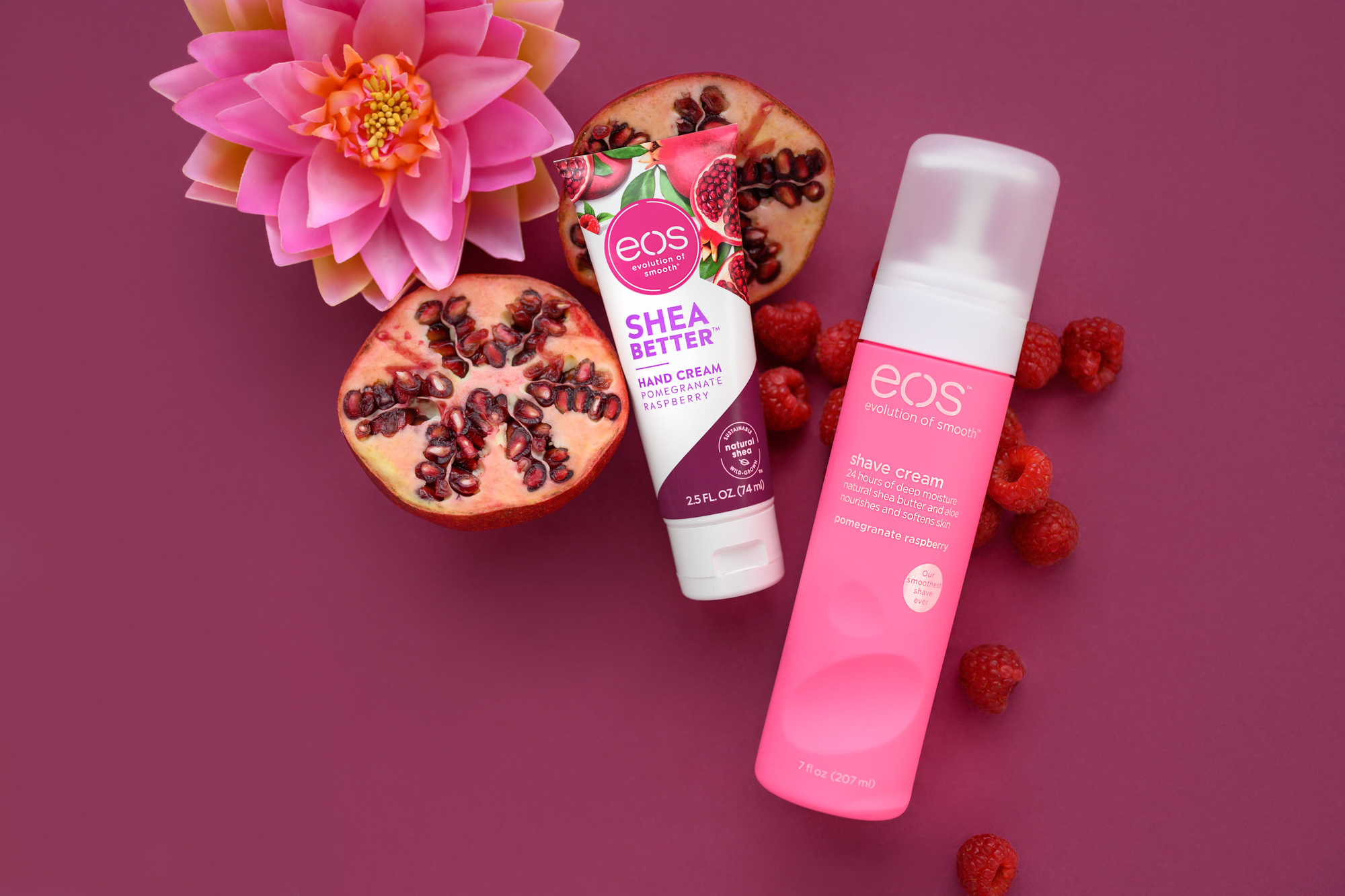 eos 2019 Handcreams Shave Pomegrante Raspberry