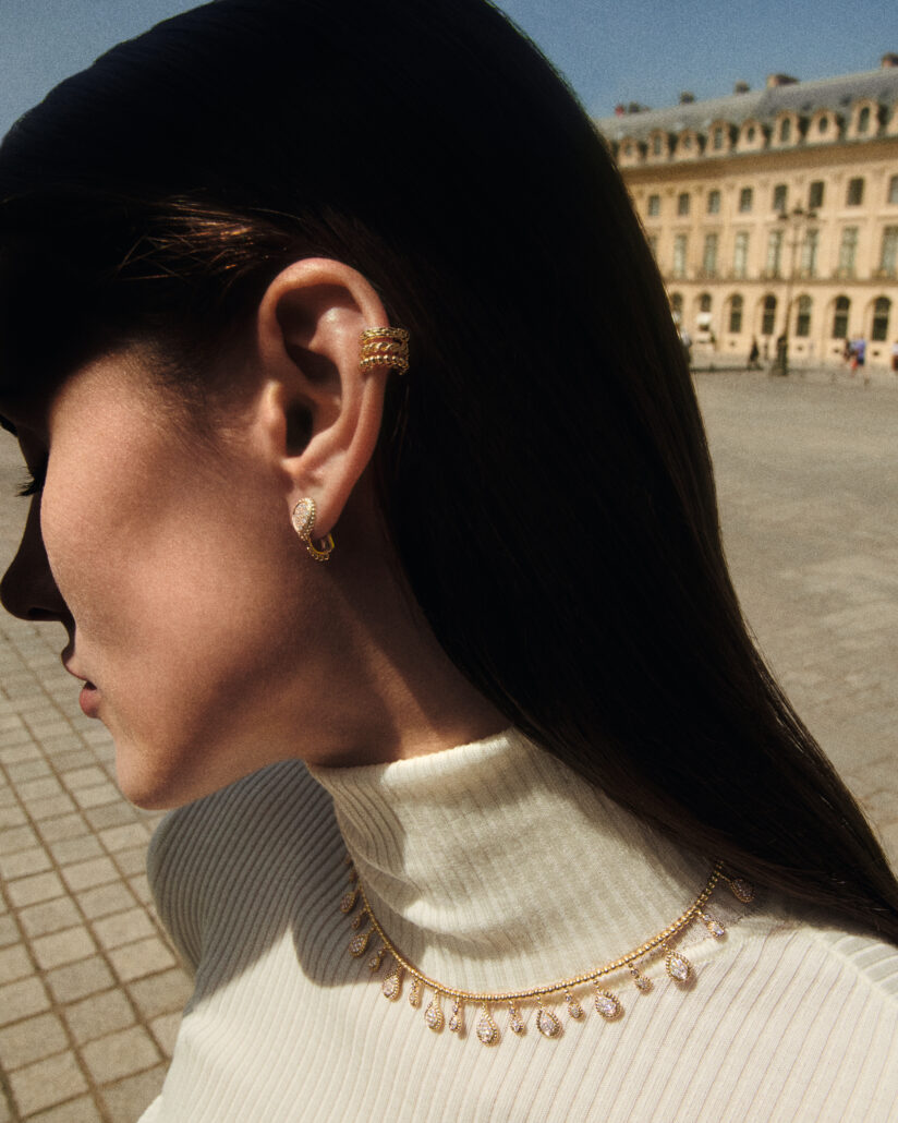 BOUCHERON Fall Winter 22 Serpent Boheme Solarite 35 XXS motifs necklace diamonds and yellow gold CMJN