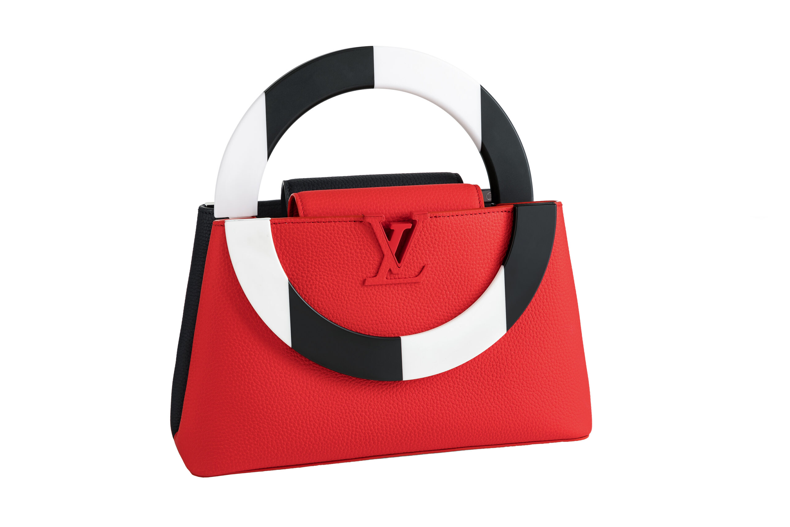 Louis Vuitton Artycapucines 2022 Chapter 4 Daniel Buren Red scaled
