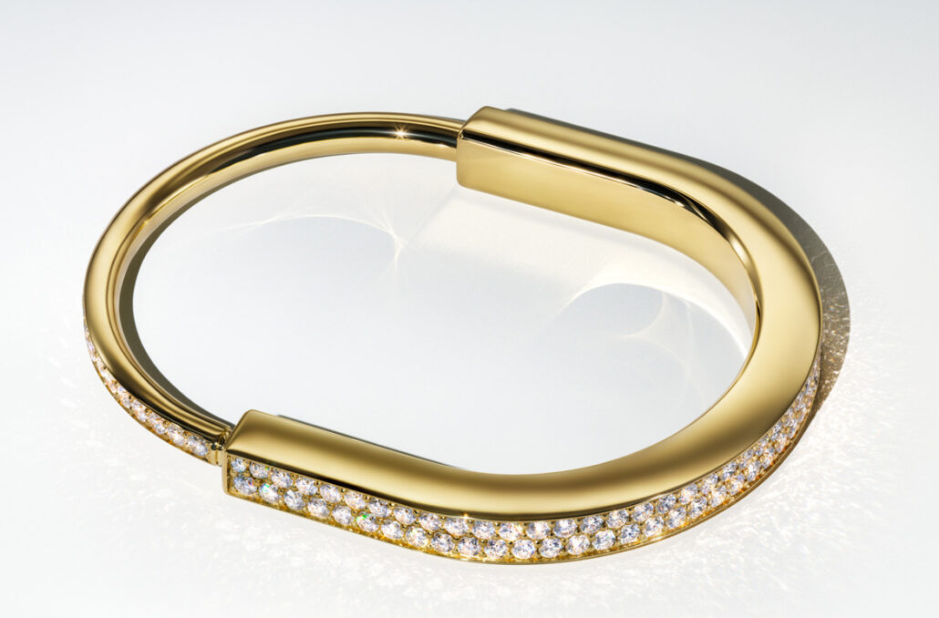 Tiffany Lock 8735 07G TFN SRG YG FULL PAVE 9x16 e1665045103362