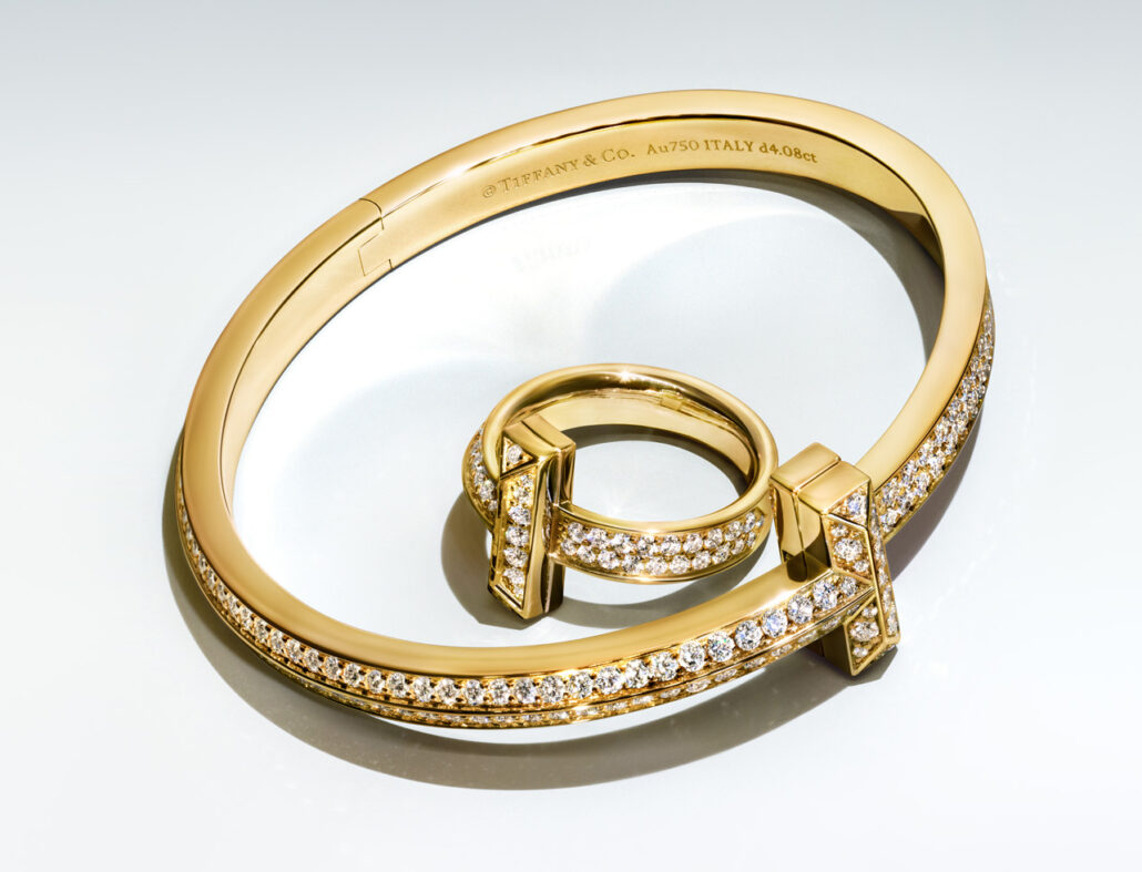 Tiffany T One 8629 15J TFN SRG T RING BRACELET YELLOW GOLD 9x16 e1665045043333