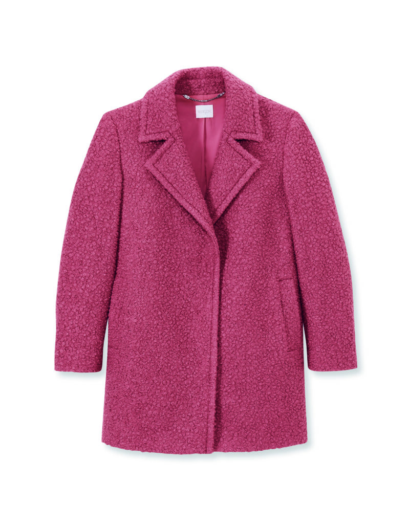 MADELEINE Flauschiger Teddy Mantel beerenpink EUR37995