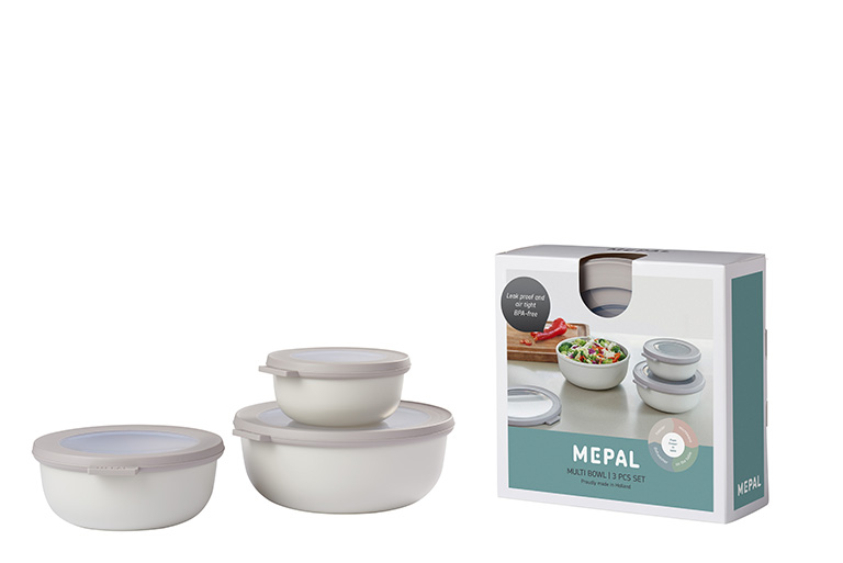 Mepal SetMultischuesselCirqulaflach3 teilig3507501250ml nordicwhite UVP2299