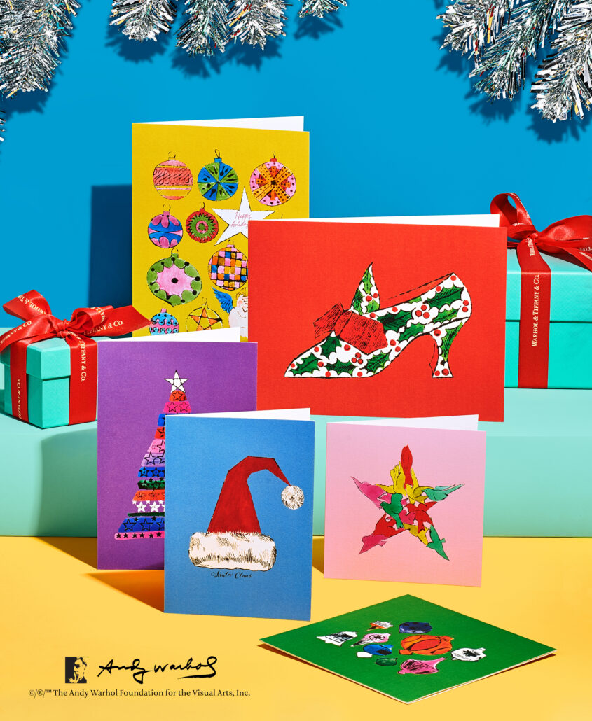 Tiffany and The Andy Warhol Foundation Holiday Campaign CARDS AW
