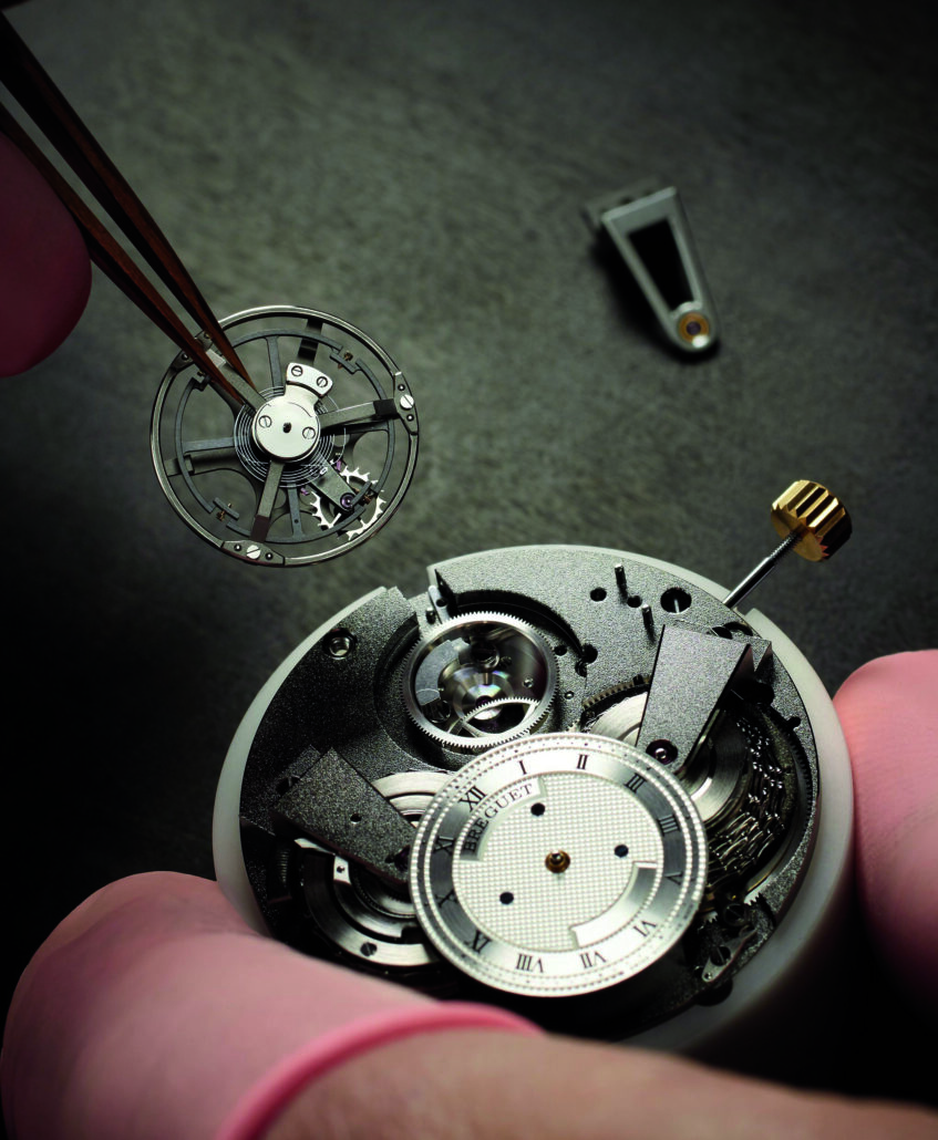 2010 Breguet Tradition Fusee Silizium Spiralfeder 7047PT 11 9ZU assembly low