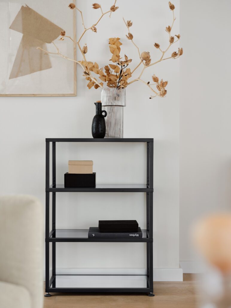 TCHIBO 115736 Design Regal mit Glasfaechern 1 01.23