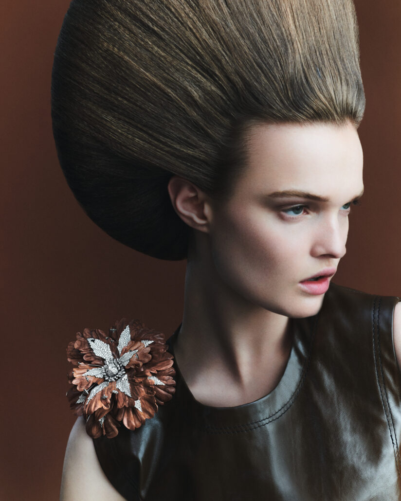 BOUCHERON Carte Blanche Ailleurs Bois Diamant brooch