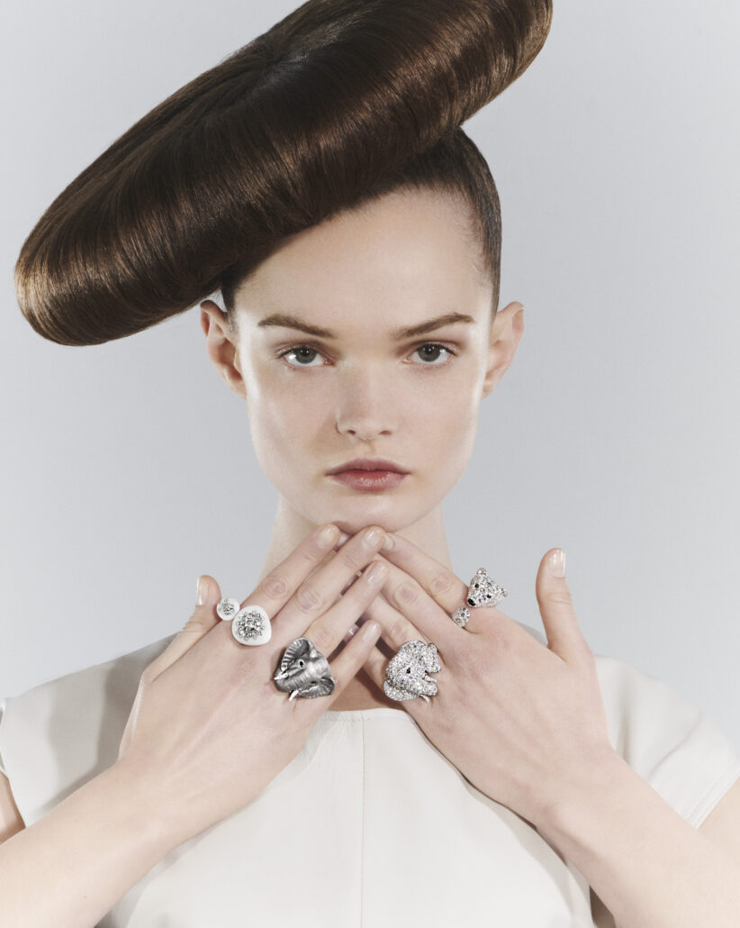 BOUCHERON Carte Blanche Ailleurs Elephant Ourse Polaire rings