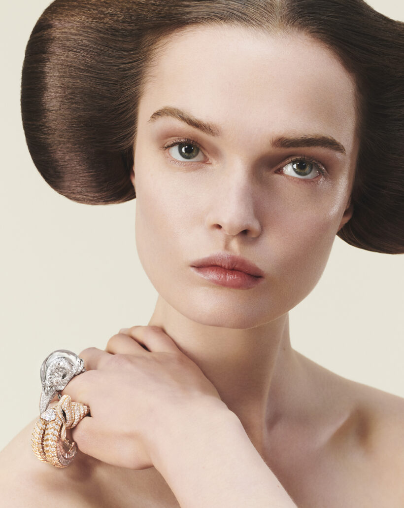 BOUCHERON Carte Blanche Ailleurs Pie Gazelle rings