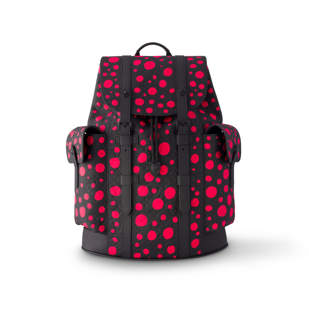 Louis Vuitton x Yayoi Kusama Men Leather Goods Infinity Dots Christopher MM In Taurillon Monogram Leather