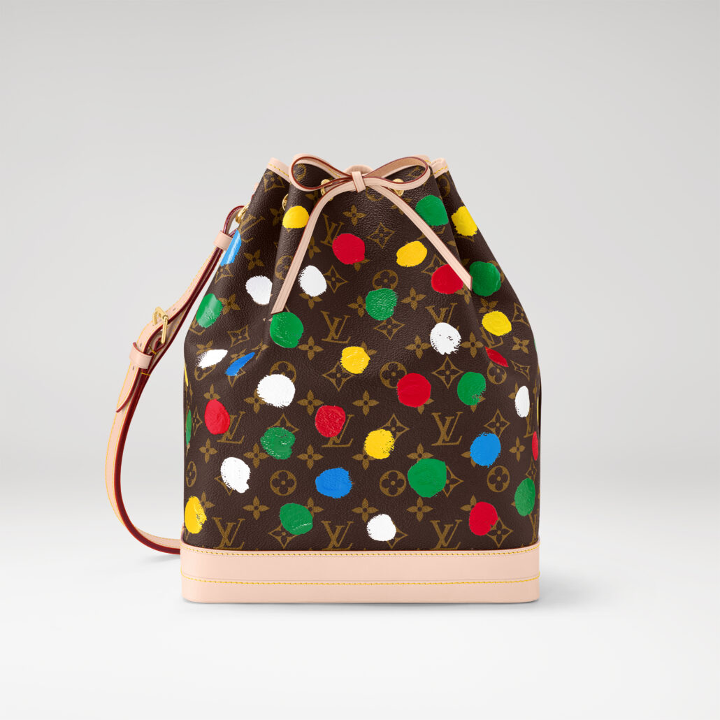 Louis Vuitton x Yayoi Kusama Women Leather Goods Painted Dots Monogram Nano Noe in Monogram Canvas