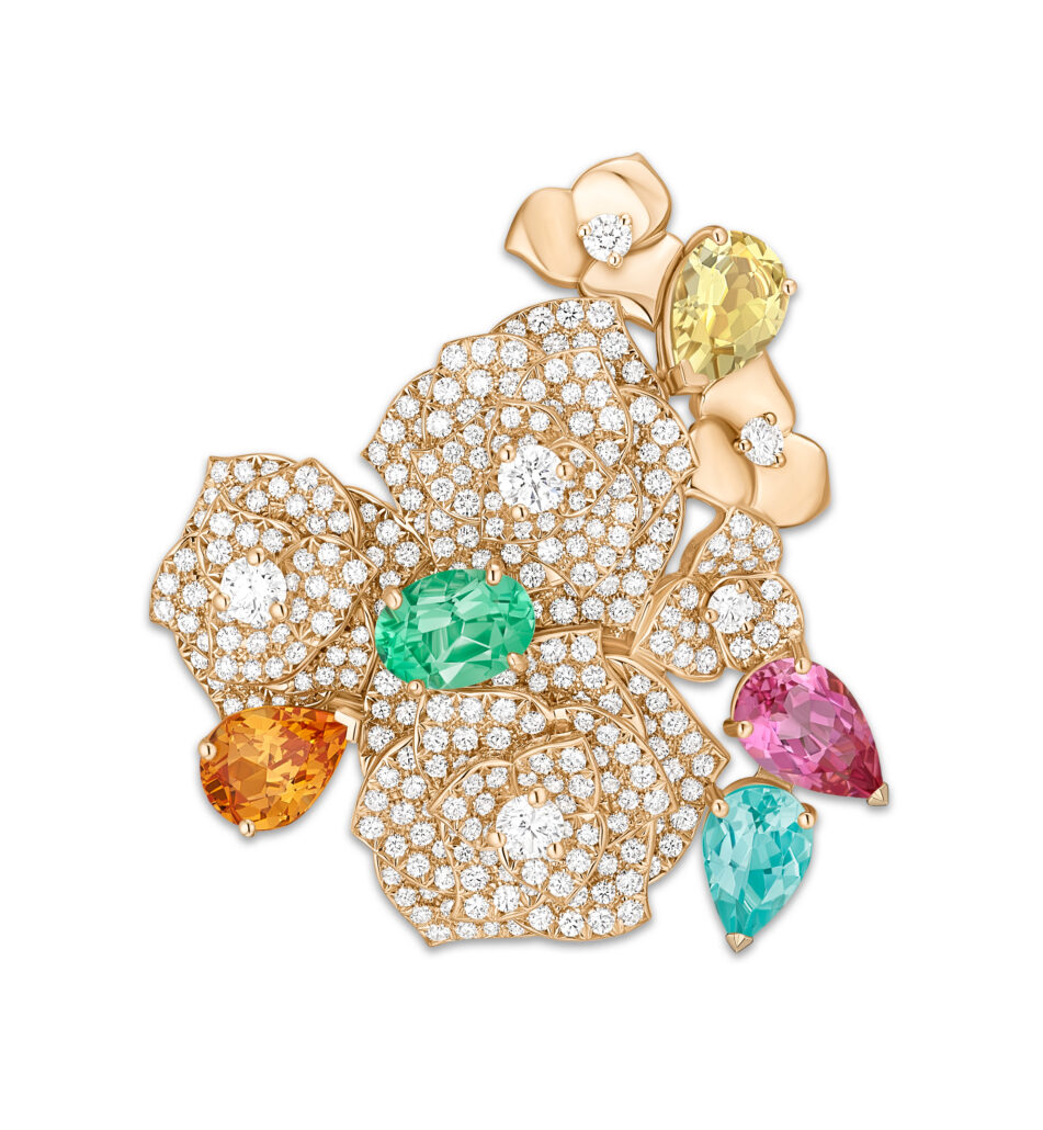 Piaget Rose Brooch Necklace G37Ub700 3