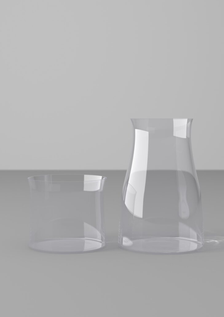 Aldo Bakker for Lobmeyr bed side decanter rendering 1 V18