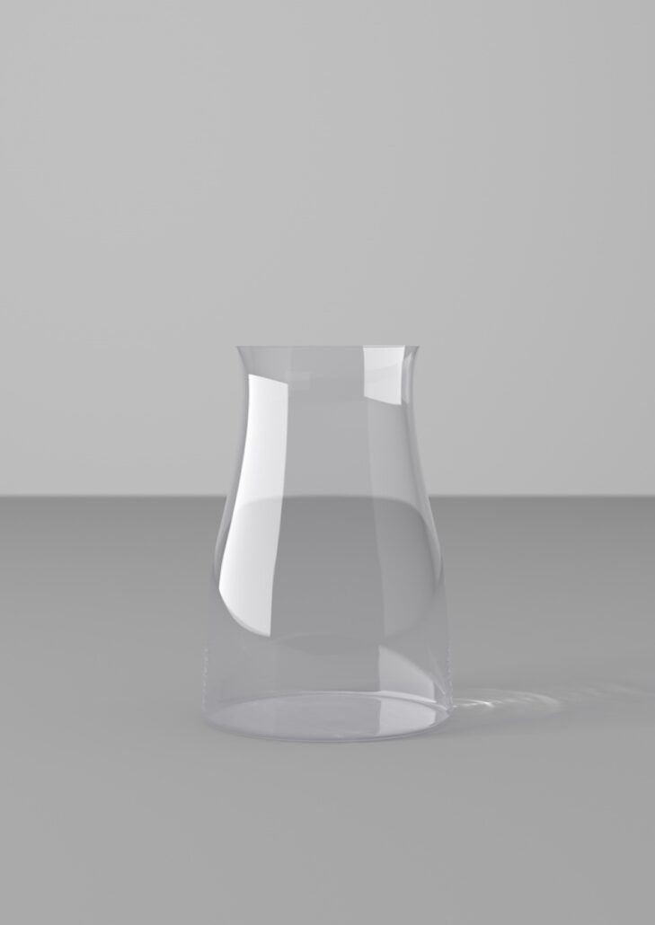 Aldo Bakker for Lobmeyr bed side decanter rendering 3 V18