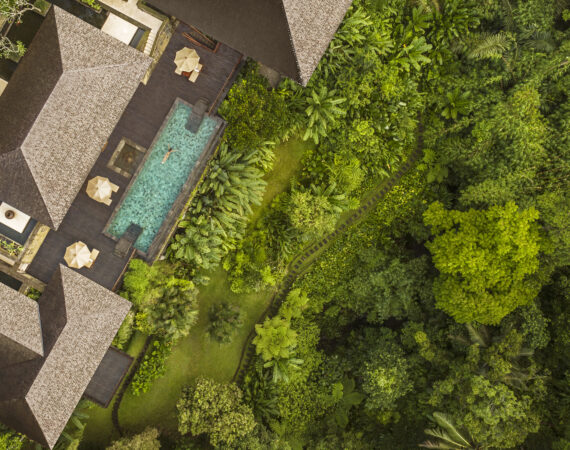COMO Shambala Estate Tirta Ening residence aerial view 4