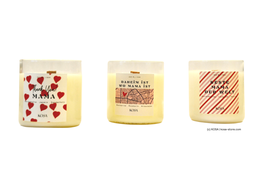 Kosa Wellness Kerzen Trio Muttertags Edition