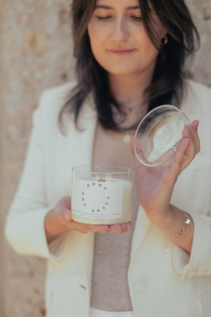 Kosa Wellnesskerze GruenderinClaudiaPiekutowskacKasiaSosulski