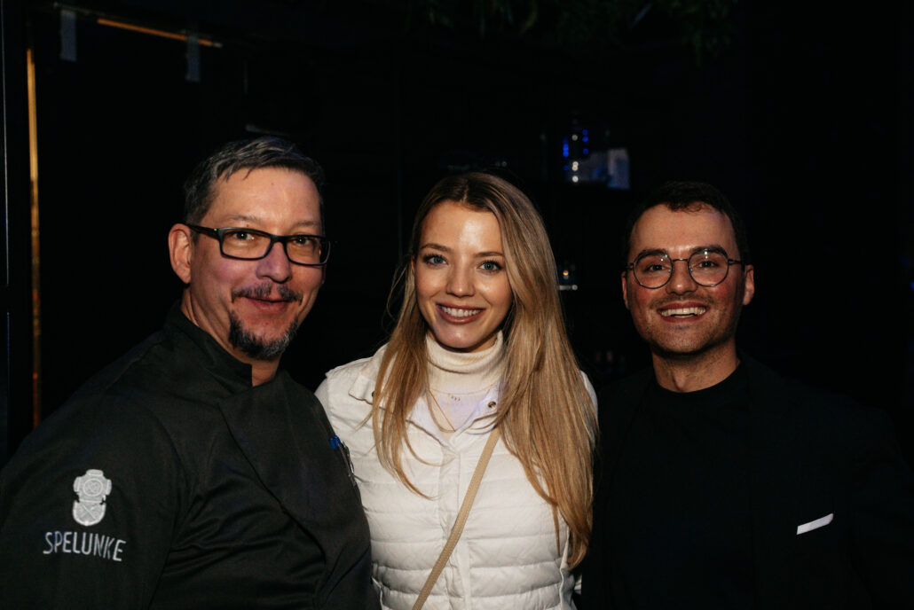Spelunke Aquarium Event Kuechenchef und Haubenkoch Ralph Kampf Chiara Pisati Luigi Barbaro