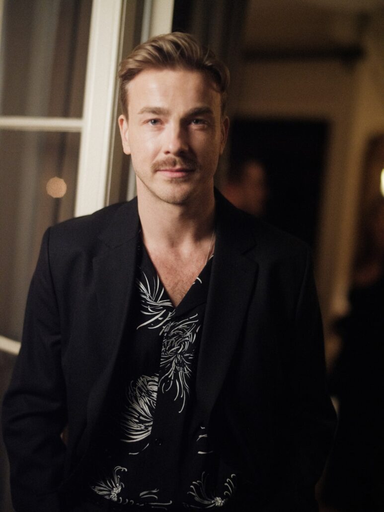 chanel albert schuch chanel charles finch pre bafta dinner feb 18th 2 LD