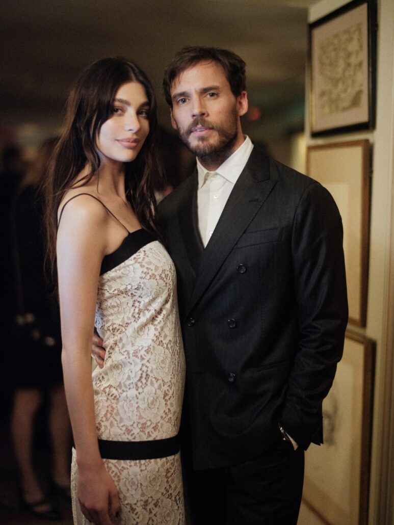 chanel camila morrone sam claflin chanel charles finch pre bafta dinner feb 18th LD