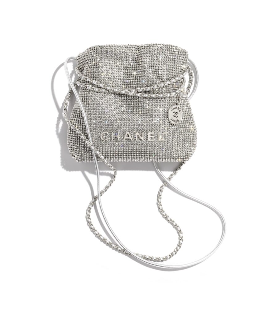 chanel chanel 22 bag in strass mesh and metal as3980 b13628 np721 LD