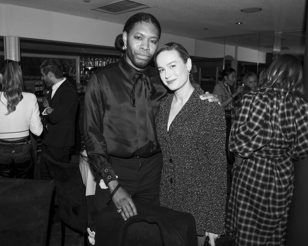 chanel jeremie o harris brie larson chanel pre oscar dinner march 11th LD