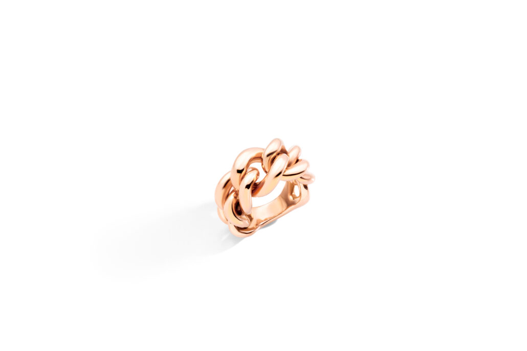 Catene ring in rose gold by Pomellato