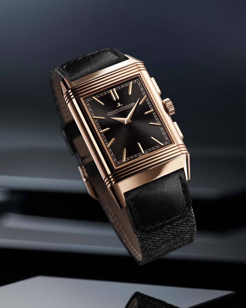 JAEGER LECOULTRE REVERSO TRIBUTE CHRONOGRAPH PINKGOLD RECTO LEVITATION 4 5