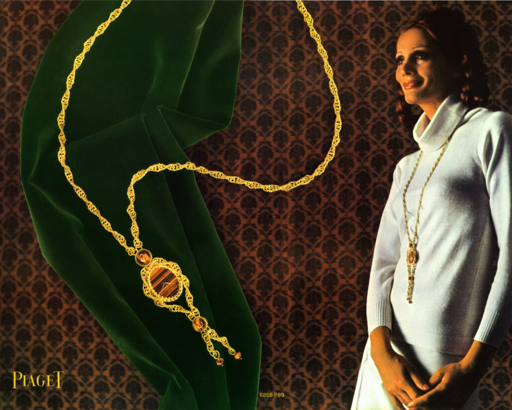 Piaget Montre sautoir 6865 P69 oeil de tigre