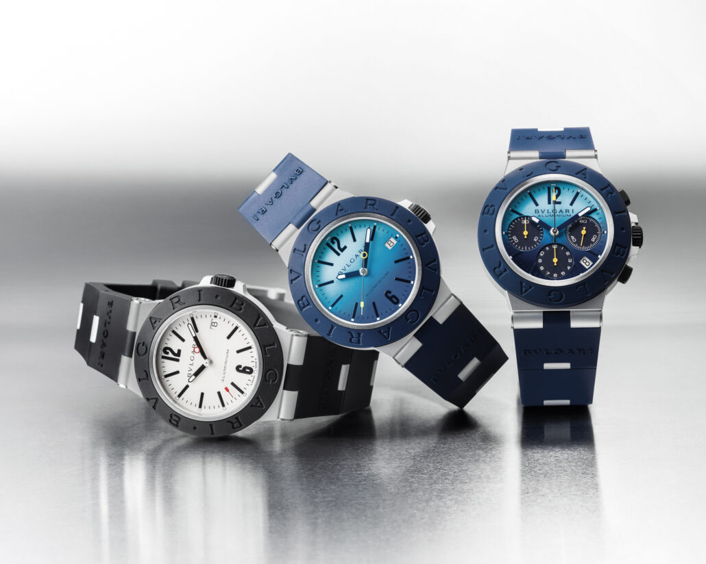 Bulgari Bulgari Aluminium 2023 Bulgari Aluminium Capri Chronograph Solotempo 103382 103815 103844 1