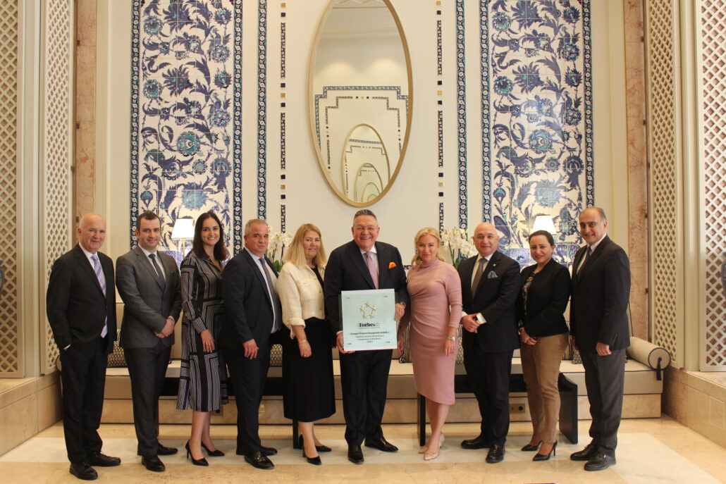 Forbes Travel Guide 5 Star Award 2023 Management Team Ciragan Palace Kempinski Istanbul copyright Kempinski Hotels