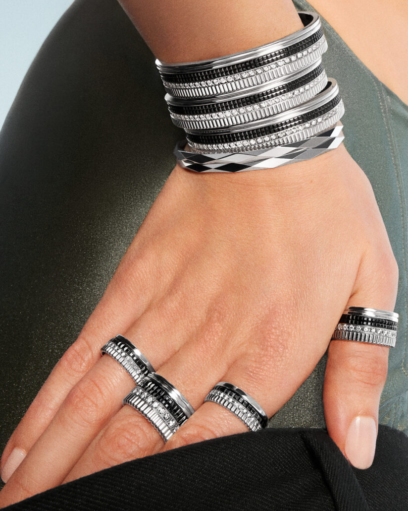 BOUCHERON Spring 2023 – 4 5 – Quatre Black Edition Large Bracelet Rings