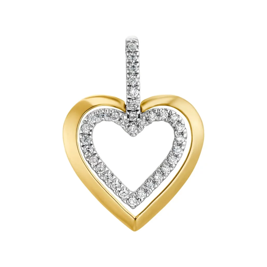 DJ Brillant Anh„nger Herz Gold 585 EUR 449