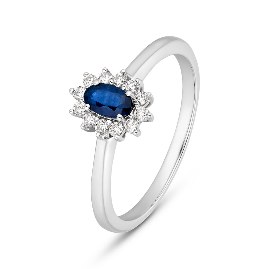 DJ Ring Brillanten Saphir 699EUR