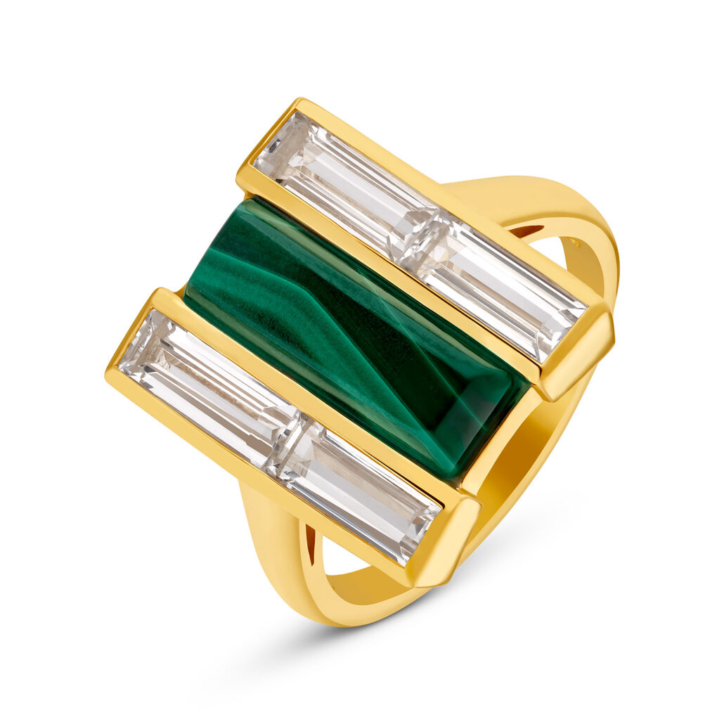 DJ Ring Malachit Topase beh. 179EUR