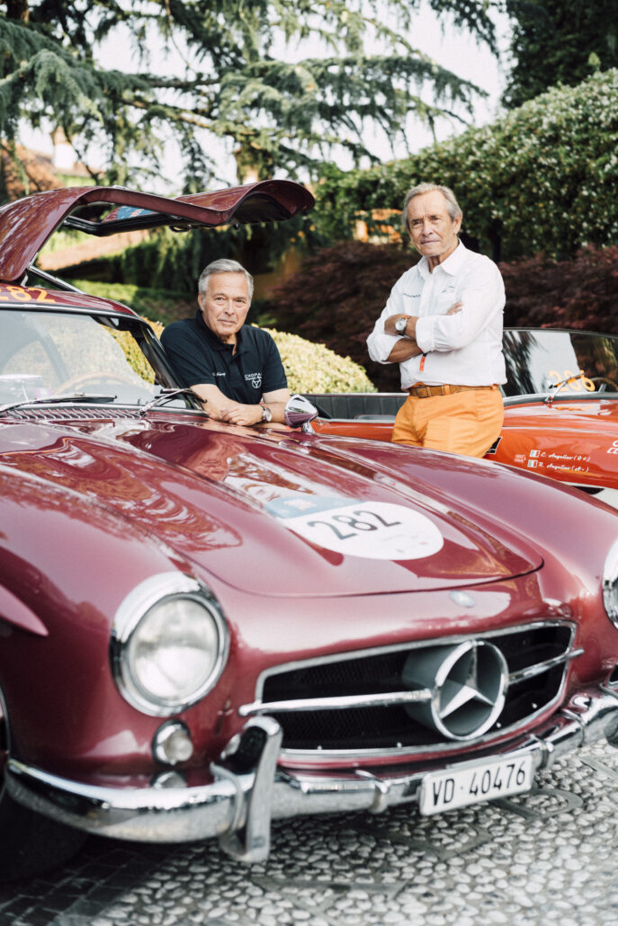 Karl Friedrich Scheufele Jacky Ickx before depart in 2022