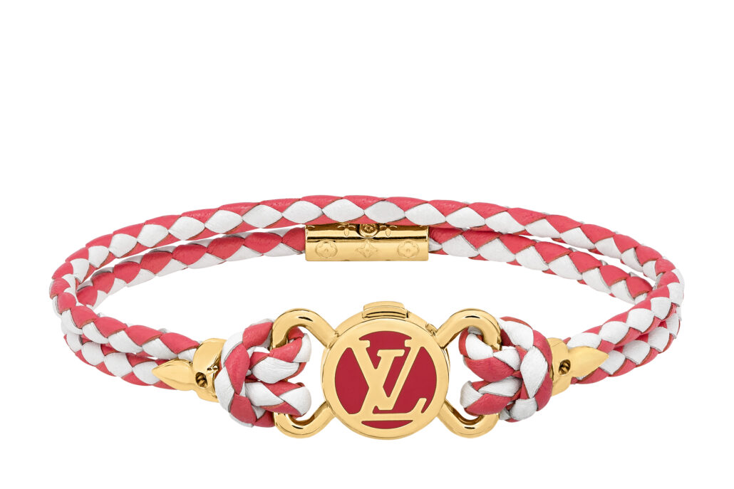 LV By The Pool Red LV Clic It Bracelet