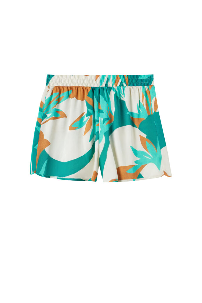 Shorts aus Viskosesatin Summer Vibes 35 90