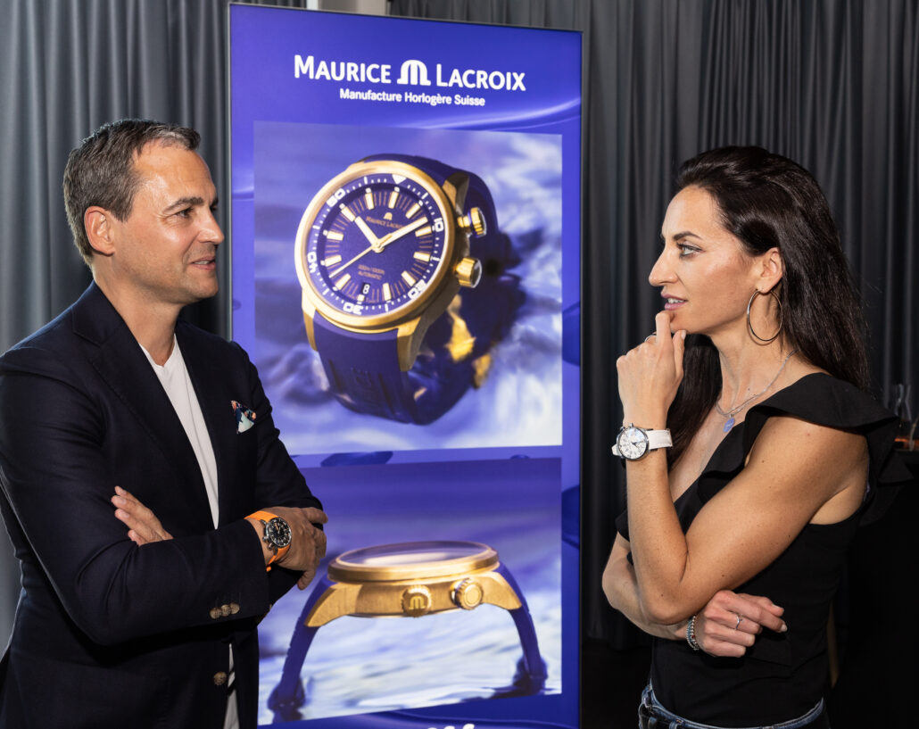 St‚phane Waser Mananing Director Maurice Lacroix und Lidija Lijic