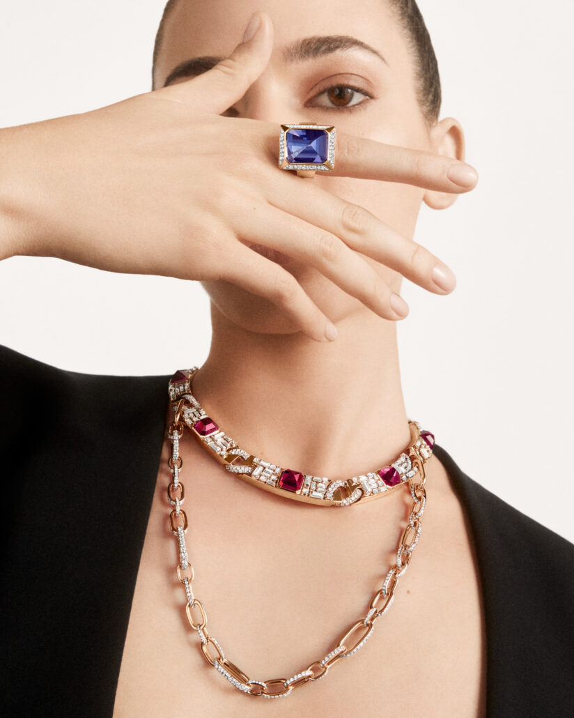 2023 POMELLATO HIGH JEWELRY COLLECTION CASTELLO RING AND NECKLACE