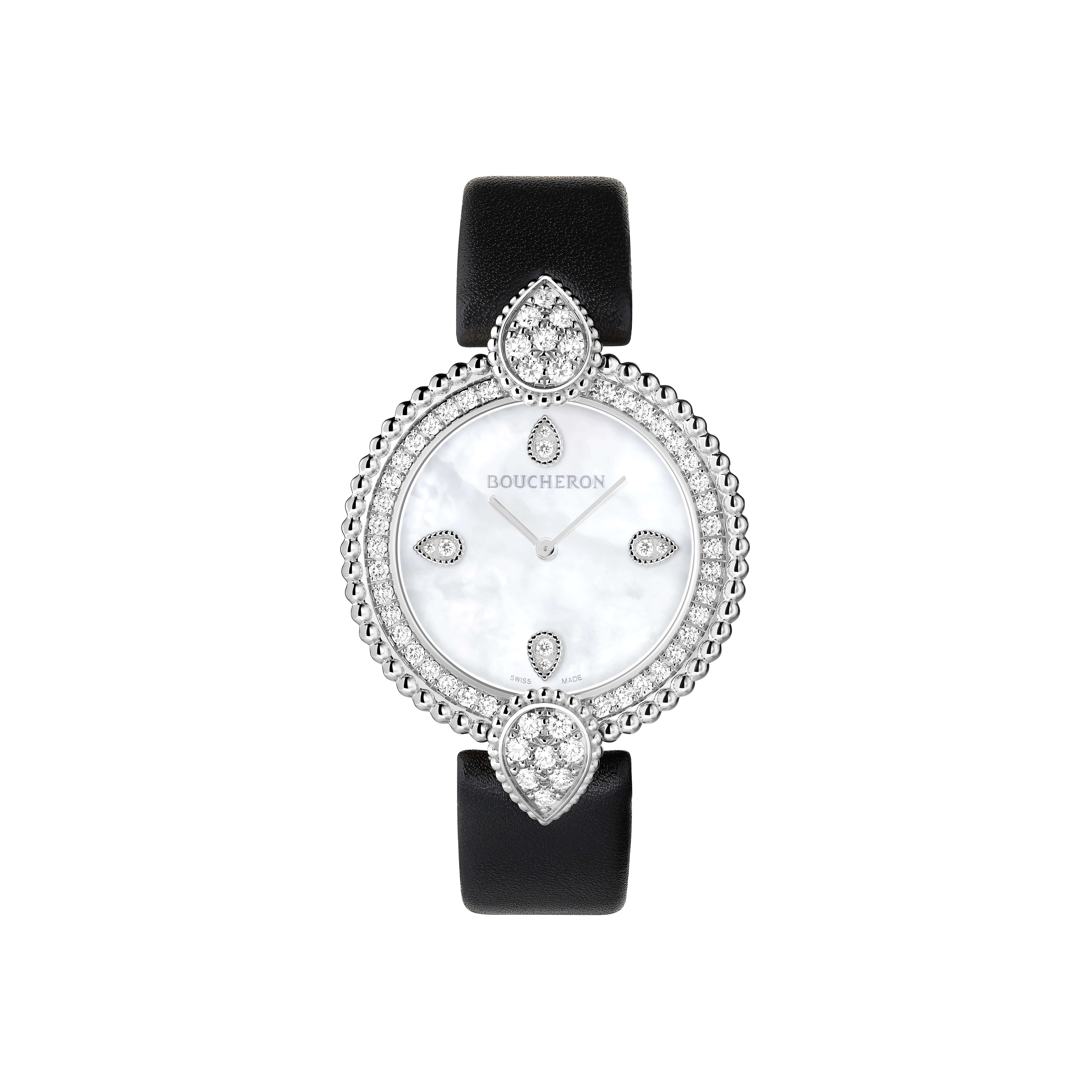 BOUCHERON PNG Serpent Boheme watch in steel and diamonds 1