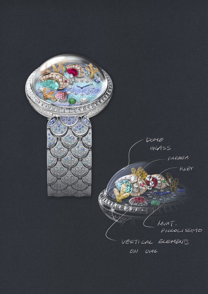Bulgari 2023 Divas Dream Acquarium 103866 sketch 001 scaled
