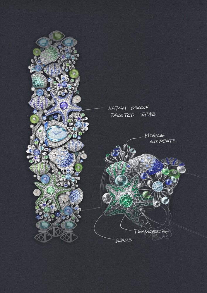 Bulgari 2023 Giardino Marino Piccolo 103875 sketch 001 scaled