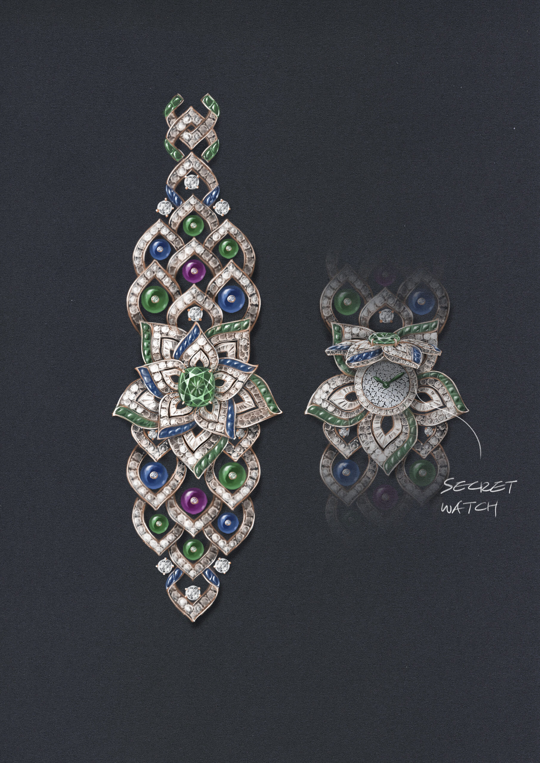 Bulgari 2023 Oriental Buds 103861 sketch 001 scaled